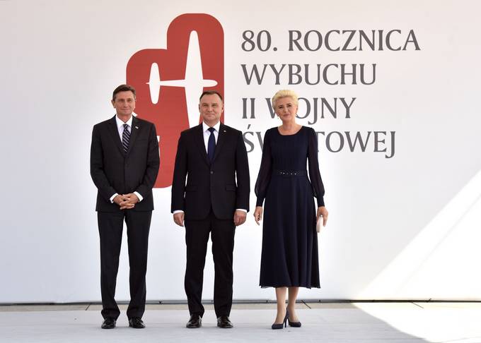 Predsednik Pahor se je v Varavi udeleil slovesnosti ob 80. obletnici zaetka II. svetovne vojne