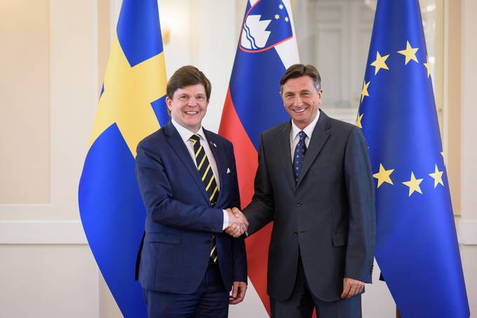 Predsednik republike je sprejel predsednika Parlamenta Kraljevine vedske Norlna