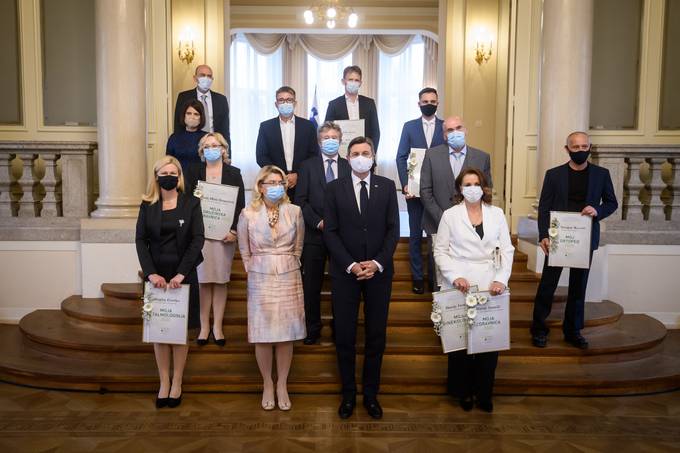 Predsednik Pahor priredil slavnostni sprejem ob zakljuku akcije Moj zdravnik 2020