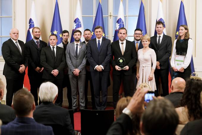 Predsednik Republike Slovenije Borut Pahor je priredil slovesnost ob razglasitvi prejemnika naziva Inovativni mladi kmet/kmetica 2019