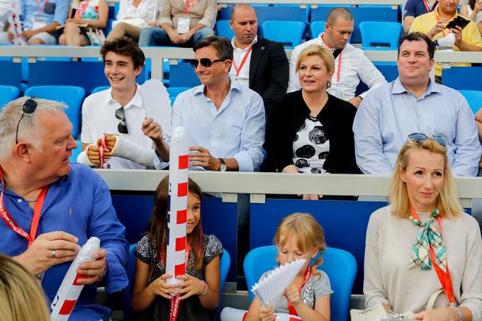 Predsednik Republike Slovenije Borut Pahor se je na povabilo predsednice Republike Hrvake Kolinde Grabar Kitarovi udeleil finalnega dvoboja ATP Croatia Open Umag