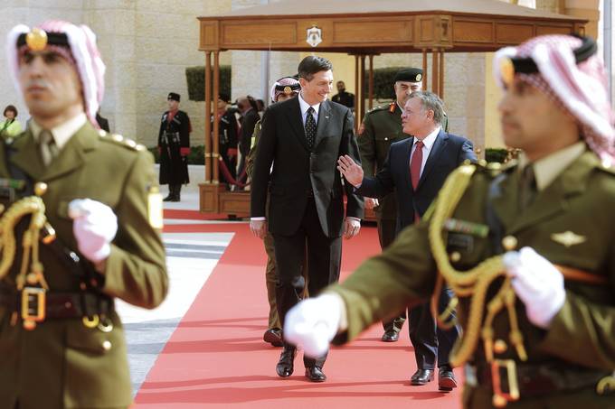 Predsednik Pahor in jordanski kralj Abdulah II