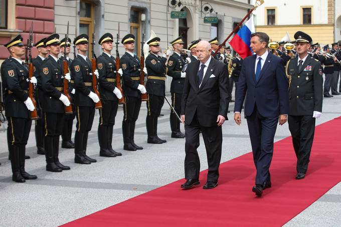 Predsednik Pahor na uradnem obisku gosti velikega mojstra Suverenega maltekega vitekega reda Fra’ Giacoma Dalla Torreja del Tempia di Sanguinetta