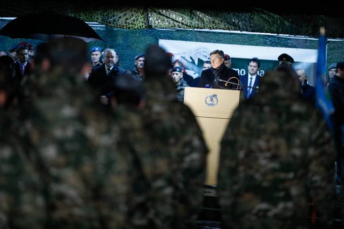 Predsednik Pahor se je udeleil prireditve ob obletnici 1. brigade, postroja Teritorialne obrambe 1990 v Koevski Reki, ko je "Prvi zadialo po Slovenski vojski"