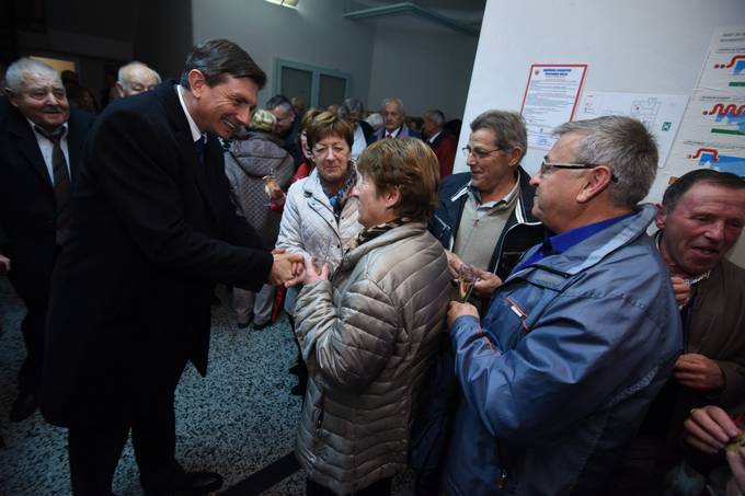 Predsednik republike na slavnostni akademiji ob 70. obletnici Drutva upokojencev Logatec