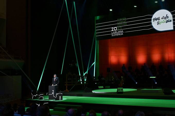 Predsednik republike na slavnostnem odprtju festivala Europa Cantat 2021