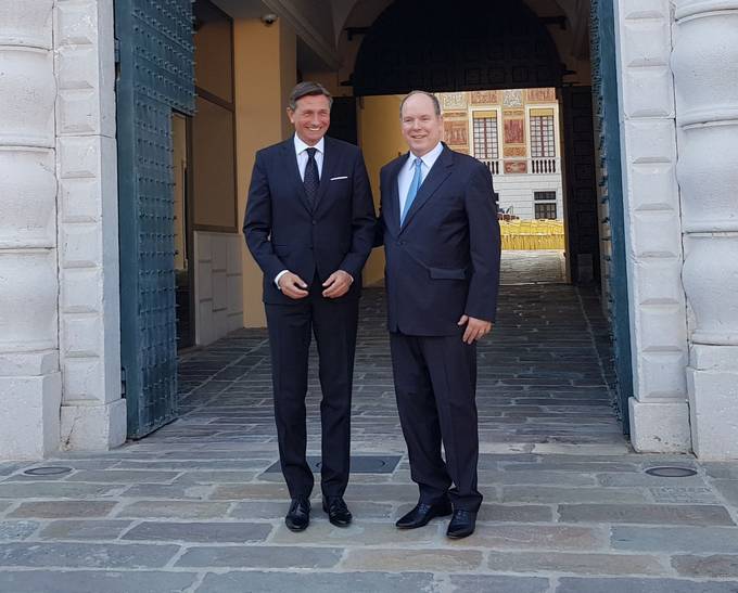 Predsednik Pahor se je v Monaku sreal s knezom Albertom II.