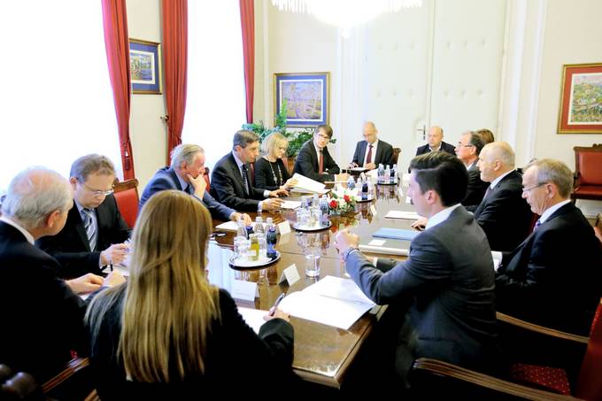 Predsednik republike Borut Pahor s predstavniki slovenske narodnostne manjine v Avstriji