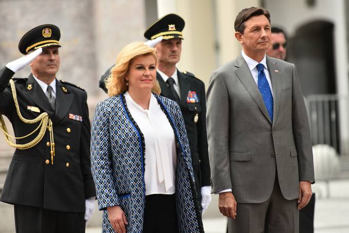 Predsednica Republike Hrvake Kolinda Grabar-Kitarovi na uradnem obisku v Republiki Sloveniji