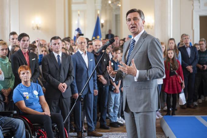Predsednik republike je priredil sprejem ob predstavitvi pobude za razglasitev Dneva slovenskega porta kot dravnega praznika