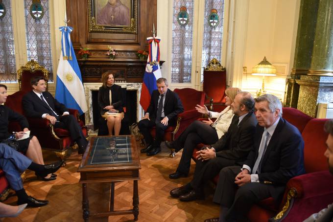 Predsednika Pahor nadaljuje prvi predsedniki obisk v Argentinski republiki z obiskom Kongresa