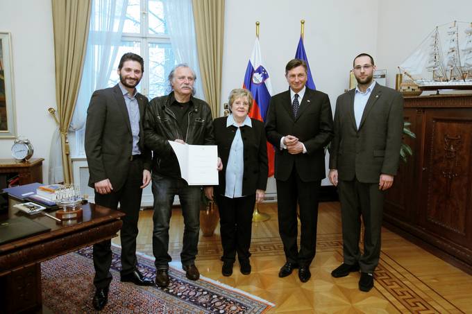 Predsednik republike Borut Pahor Radetu erbediji predal listino o astnem pokroviteljstvu nad Bled Film Festivalom 2015