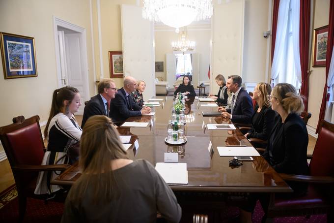 Predsednik Pahor je sprejel ministra za zunanje zadeve Kraljevine Nizozemske Stefa Bloka