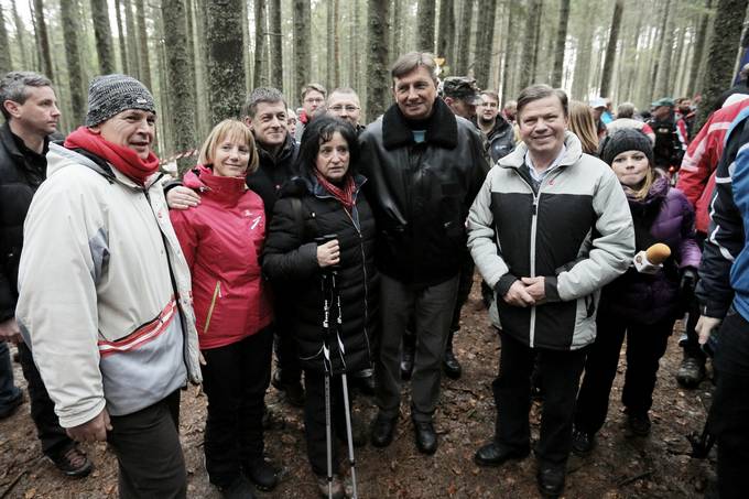 Predsednik republike Borut Pahor na prireditvi ob 73. obletnici poslednjega boja Pohorskega bataljona