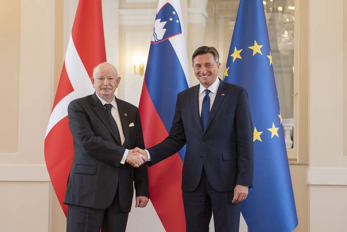 Predsednik Pahor na uradnem obisku gosti velikega mojstra Suverenega maltekega vitekega reda Fra’ Giacoma Dalla Torreja del Tempia di Sanguinetta