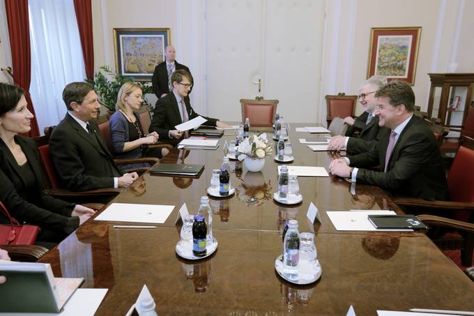 Predsednik Pahor sprejel podpredsednika vlade ter ministra za zunanje zadeve Slovake republike Miroslava Lajka
