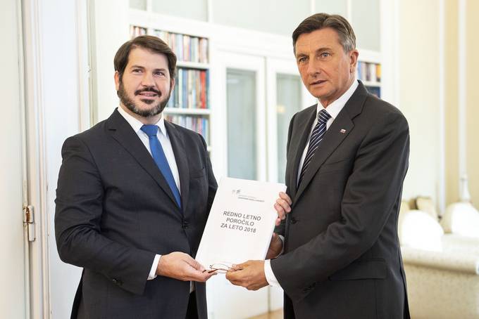 Zagovornik naela enakosti je predsedniku republike predstavil Letno poroilo za leto 2018