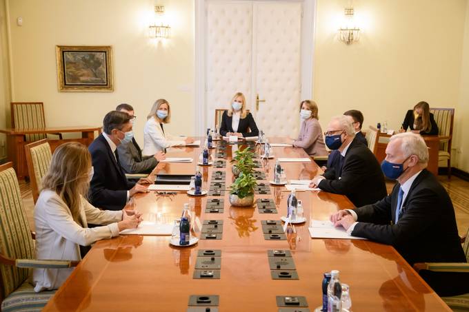 Latvijski predsednik Levits ob 30. obletnici vzpostavitve diplomatskih odnosov med dravama na uradnem obisku v Sloveniji