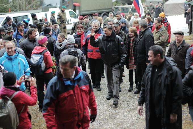 Predsednik republike Borut Pahor na prireditvi ob 73. obletnici poslednjega boja Pohorskega bataljona