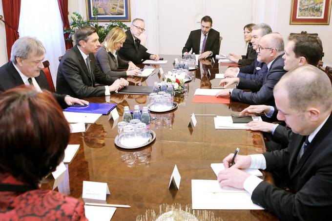 Predsednik Pahor sprejel ministra za zunanje zadeve rne gore dr. Srana Darmanovia