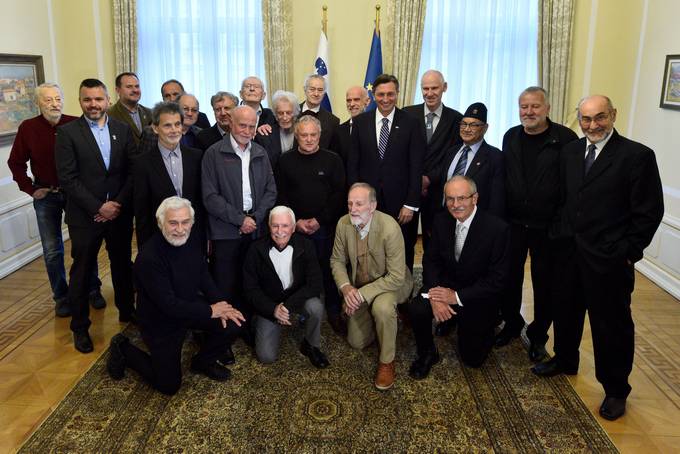 Predsednik republike je sprejel udeleence legendarne odprave Everest 1979 in predstavnike Planinske zveze Slovenije