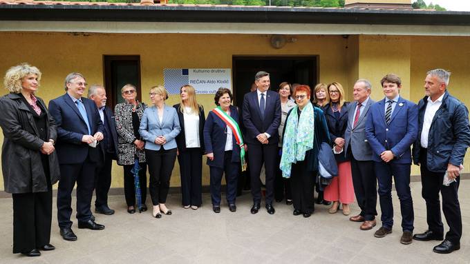 Predsednik Republike Slovenije Borut Pahor je danes obiskal slovensko manjino v Videmski pokrajini