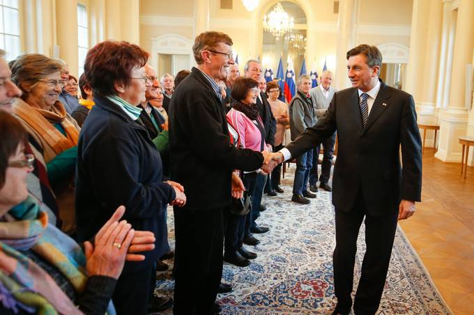 Veterani Gasilske zveze Semi na obisku v Predsedniki palai