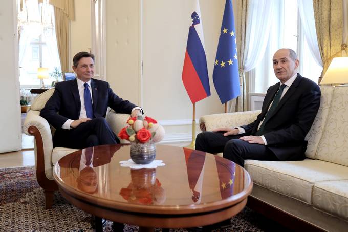 Predsednik republike je sprejel na pogovor Janeza Jano, predsednika SDS in kandidata za predsednika vlade
