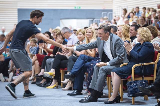 Predsednik republike na otvoritvi Sonne dvorane Lukovica