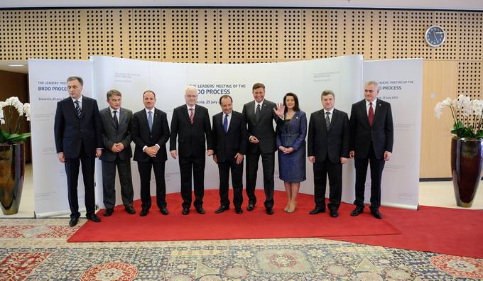Predsednik republike Borut Pahor danes gostil sreanje voditeljev Brdo Process