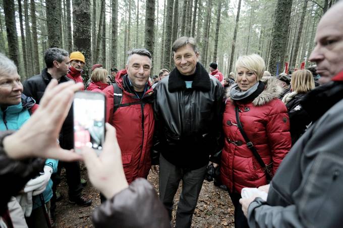 Predsednik republike Borut Pahor na prireditvi ob 73. obletnici poslednjega boja Pohorskega bataljona
