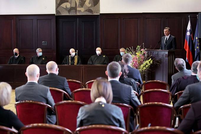 Predsednik republike Borut Pahor na odprtju sodnega leta 2022