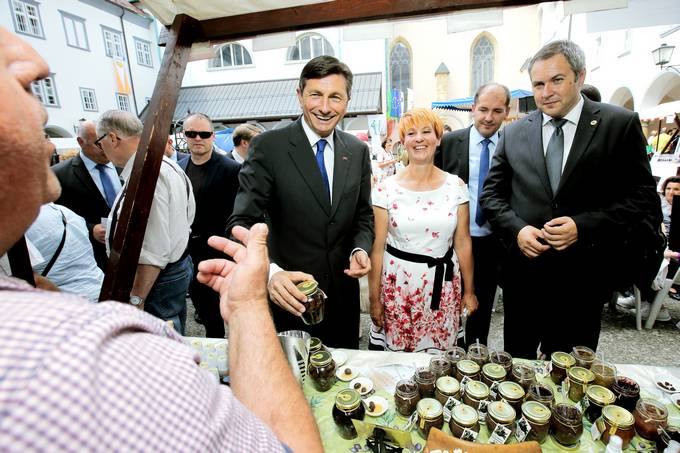 Predsednik Pahor se je udeleil otvoritve 28. dravne razstave Dobrot slovenskih kmetij 2017