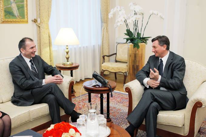 Predsednik republike se je sestal z novoizvoljenim predsednikom Dravnega zbora RS Jankom Vebrom