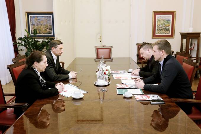 Predsednik republike sprejel predstavnika Mladinske iniciative za 3. razvojno os