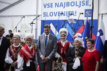 19. 6. 2021, Tuhinjska Dolina – Predsednik republike na glasbenem veeru "Vse najbolje Slovenija" (Ane Malovrh / STA)
