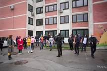 14. 4. 2020, Velenje – Predsednik republike obiskal prostovoljce Mladinskega centra Velenje (Nik Jevnik / STA)