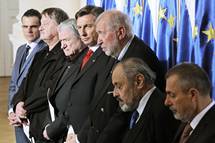 6. 1. 2017, Ljubljana – Predsednik Pahor je v Predsedniki palai priredil sveani podpis Ljubljanske pobude (Daniel Novakovi/STA)