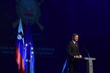 10. 10. 2018, Ljubljana – Predsednik republike na obeleitvi 50. obletnice ustanovitve Teritorialne obrambe (Tamino Petelinek)