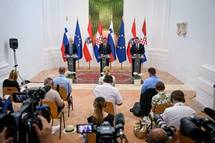 15. 7. 2021, Kostanjevica na Krki – Predsednik Pahor priredil e tretje sreanje predsednikov Slovenije, Avstrije in Hrvake v Sloveniji (STA)