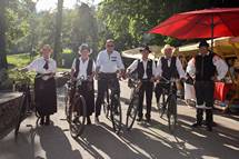 18. 7. 2015, Bled – Predsednik Pahor in gospa Pear sta danes obiskala tradicionalno prireditev Blejski dnevi (Neboja Teji/STA)