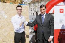 20. 4. 2015, Ljubljana – Predsednik republike z dijaki otvoril projekt "Teden proti nasilju" (Daniel Novakovi)