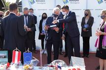 10. 10. 2020, Celovec – Predsednik Pahor in predsednik Van der Bellen sta se sestala s lani projektne skupine“gemeinsam 2020 skupno” (Daniel Novakovi/STA)