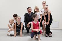14. 6. 2019, Ig – Predsednik Pahor na odprtju novega prizidka Osnovne ole Ig (Daniel Novakovi/STA)