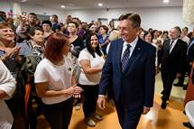 7. 9. 2018, entjernej – Predsednik Pahor na otvoritvi novega Vrtca ebelica v entjerneju (Neboja Teji/STA)