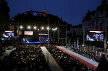 24. 6. 2015, Ljubljana – Predsednik republike na osrednji slovesnosti ob poastitvi dneva dravnosti (Daniel Novakovi / STA)