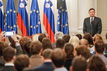 26. 12. 2016, Ljubljana – Predsednik republike je gostil tradicionalni pogovor ob sreanju z Drutvom v tujini izobraenih Slovencev (VTIS) (Stanko Gruden / STA)