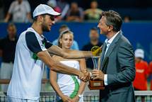 15. 8. 2015, Portoro – Predsednik Pahor si je ogledal finalni dvoboj tenikega turnirja ATP Challenger Tilia Slovenia Open 2015 (Stanko Gruden/STA)