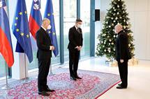 25. 1. 2022, Brdo pri Kranju – Predsednik republike in predsednik vlade sta priredila sprejem za diplomatski zbor ob prietku novega leta (Daniel Novakovi/STA)