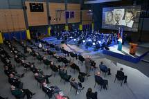3. 10. 2020, Ljubljana – Predsednik Pahor se jeudeleil slovesnosti ob 30. obletnici oblikovanja Manevrske strukture narodne zaite (Tamino Petelinek/STA)